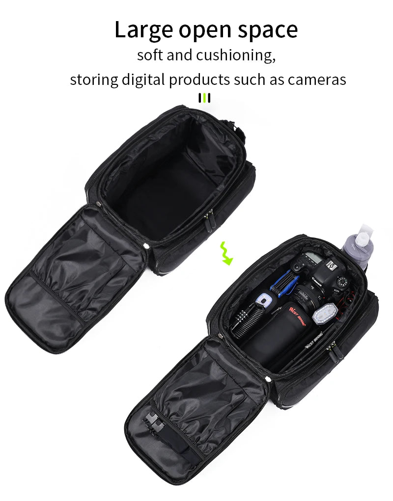 WEST BIKING Bicycle Pannier Bag 3 in 1