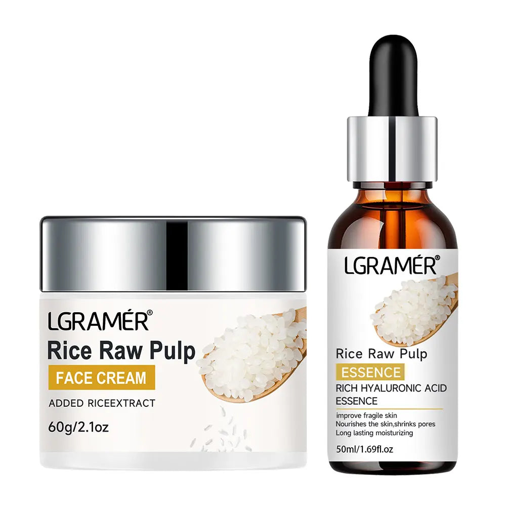 White Rice Serum Cream Combo